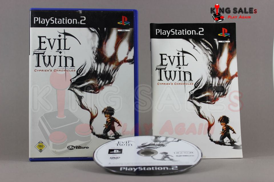 PlayStation 2 Videospiel Evil Twin Hülle mit Anleitung und Disc