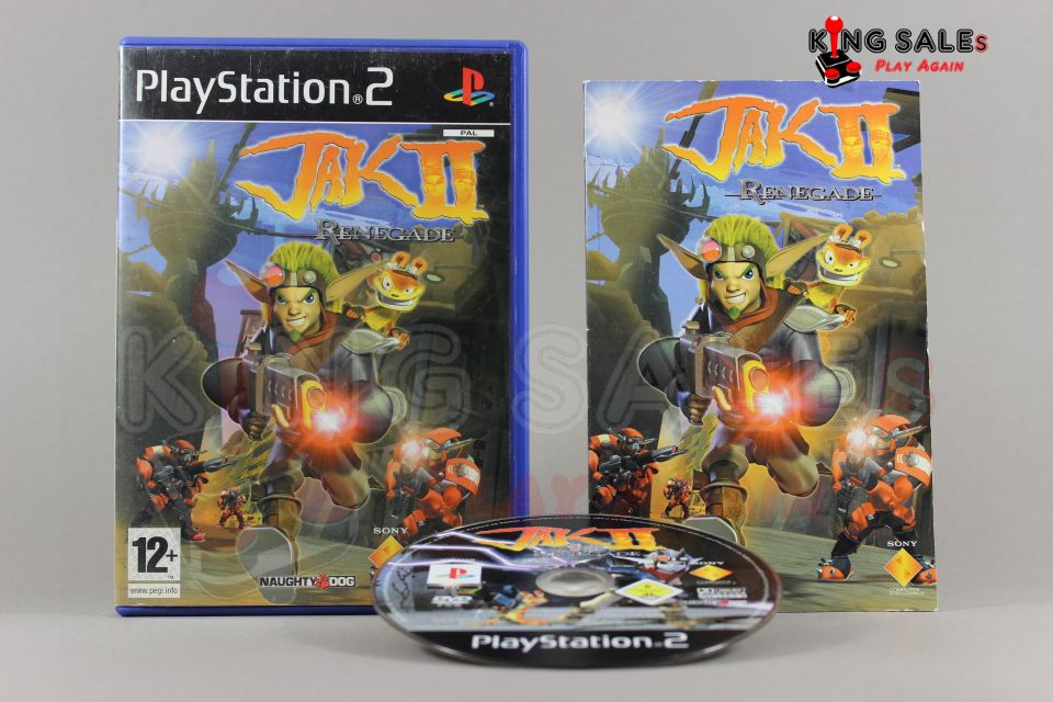 PlayStation 2 Videospiel Jak 2 Renegade Hülle mit Anleitung und Disc