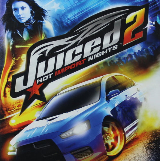 PlayStation 2 Videospiel Juiced 2 Hülle mit Anleitung und Disc