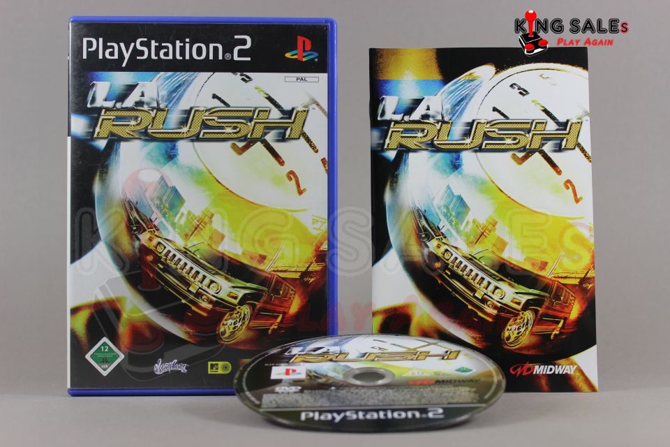 PlayStation 2 Videospiel L.A. Rush Hülle mit Anleitung und Disc