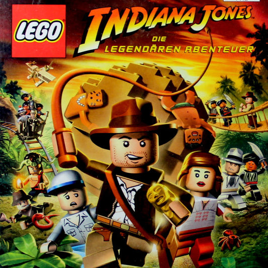 PlayStation 2 Videospiel Lego Indiana Jones Die Legendären Abenteuer Hülle mit Anleitung und Disc