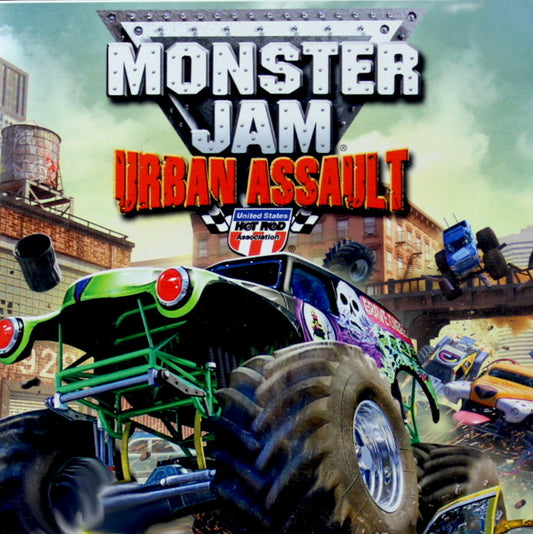 PlayStation 2 Videospiel Monster Jam Urban Assault Hülle mit Anleitung und Disc