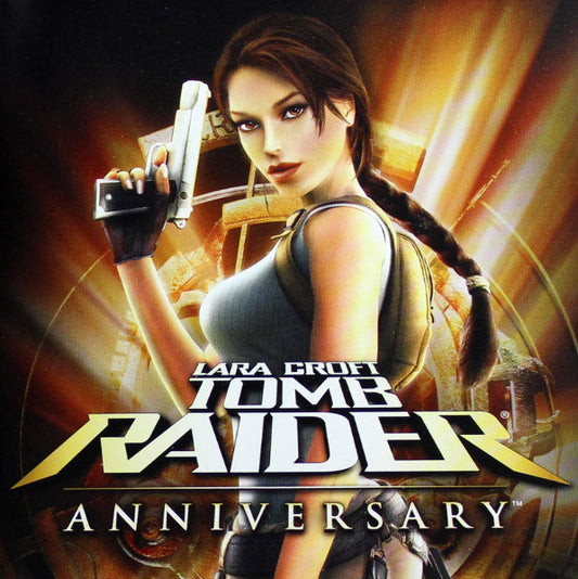 PlayStation 2 Videospiel Lara Croft Tomb Raider Anniversary Hülle mit Anleitung und Disc
