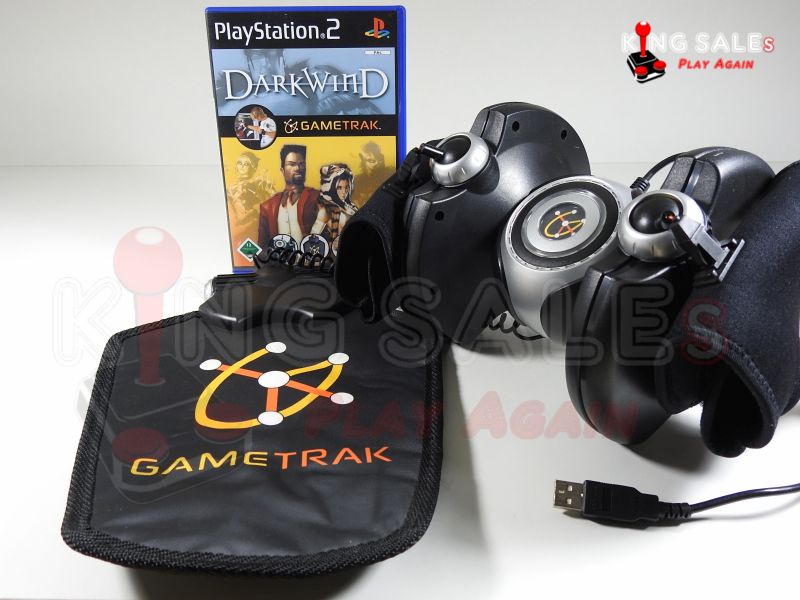 PlayStation 2 Videospiel Dark Wind Gametrak mit Gametrak Controlle Hülle von vorne