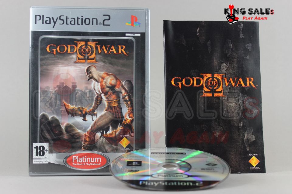 PlayStation 2 Videospiel God of War 2 Platinum Hülle mit Anleitung und Disc