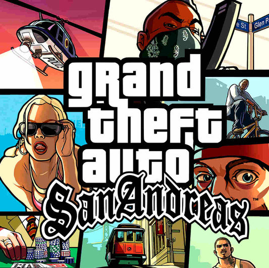 PlayStation 2  Videospiel Grand Theft Auto San Andreas Hülle mit Anleitung und Disc