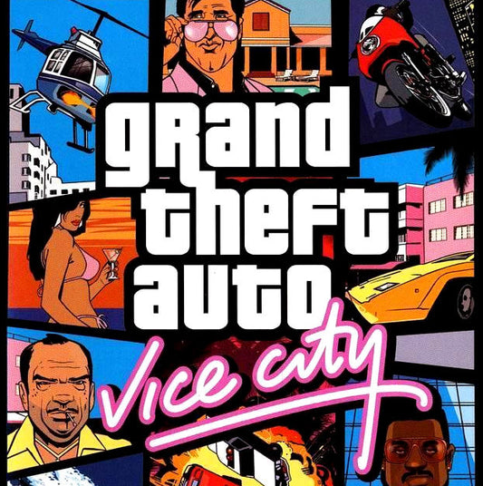 PlayStation 2 Videospiel GTA Vice City Hülle mit Anleitung und Disc