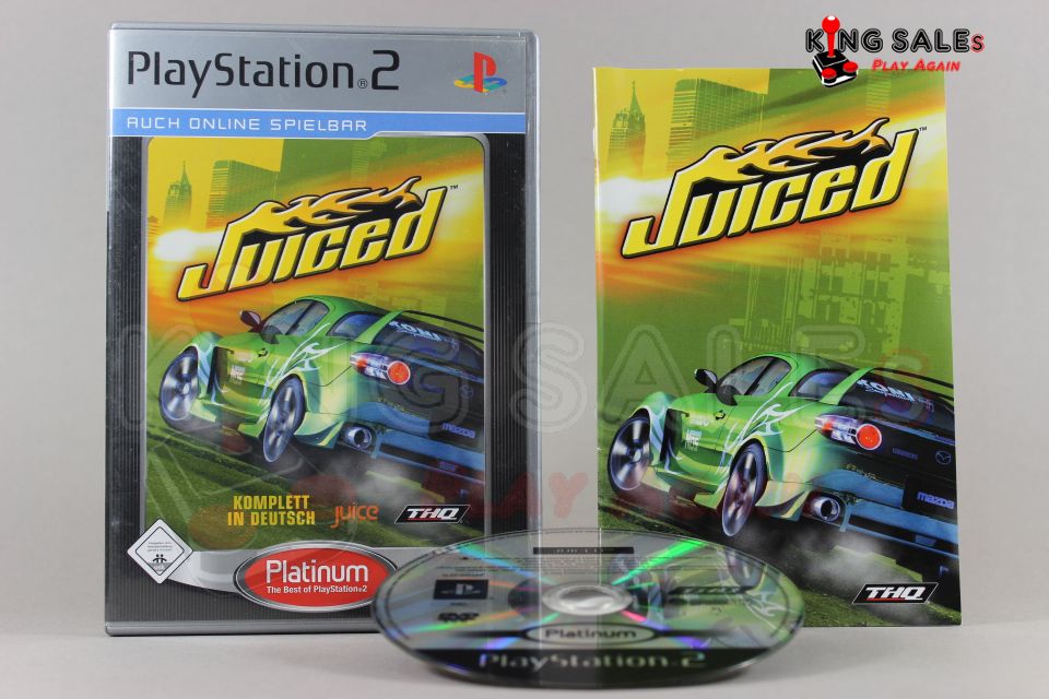 PlayStation 2 Videospiel Juiced Hülle mit Anleitung und Disc