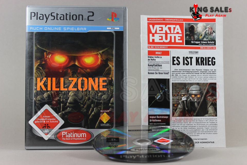 PlayStation 2 Videospiel Killzone Platinum Hülle mit Anleitung und Disc