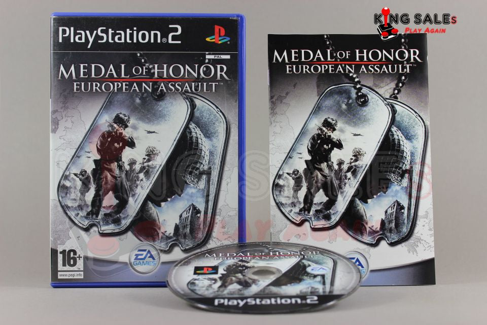 PlayStation 2 Videospiel Medal of Honor European Assault Hülle mit Anleitung und Disc