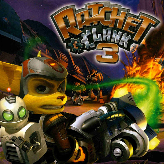 PlayStation 2 Videospiel Ratchet & Clank 3 Hülle mit Anleitung 