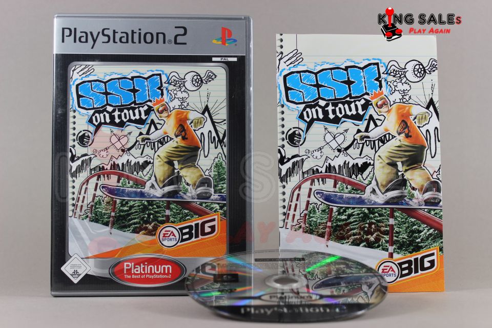 PlayStation 2 Videospiel SSX on Tour Platinum Hülle mit Anleitung und Disc