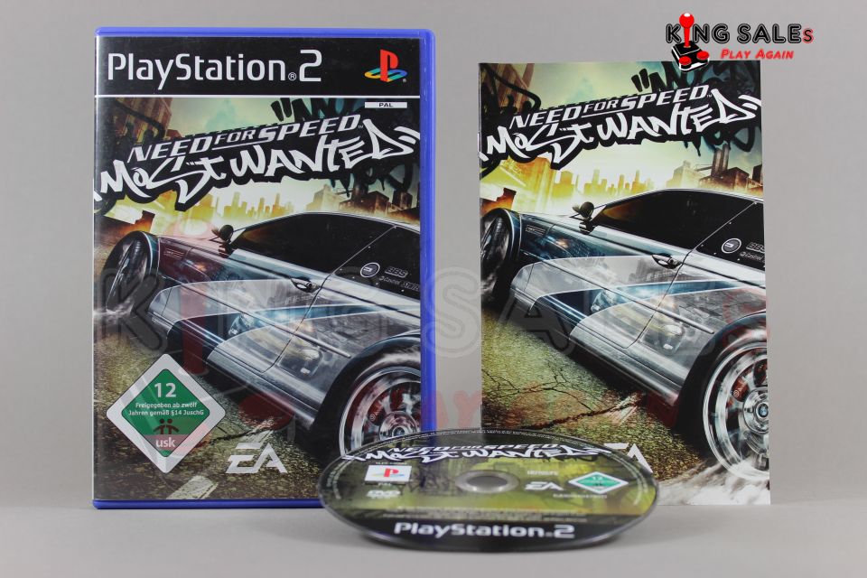 Playstation 2 Videospiel Need for Speed Most Wanted Hülle mit Anleizung und Disc
