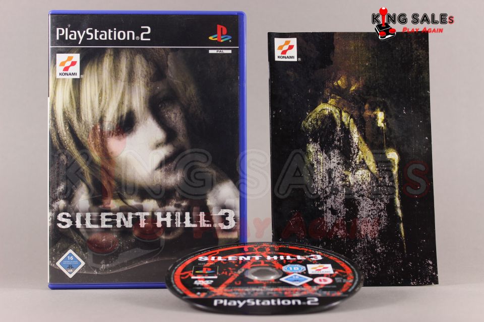 PlayStation 2 Videospiel Silent Hill 3 Hülle mit Anleitung und Disc