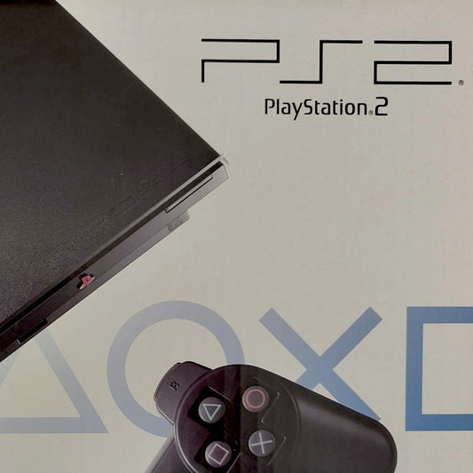 PlayStation 2 Slim Konsole in Originalverpackung von vorne