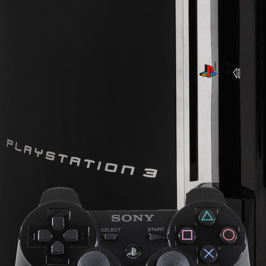 PlayStation 3 FAT Konsole mit Controller in schwarz