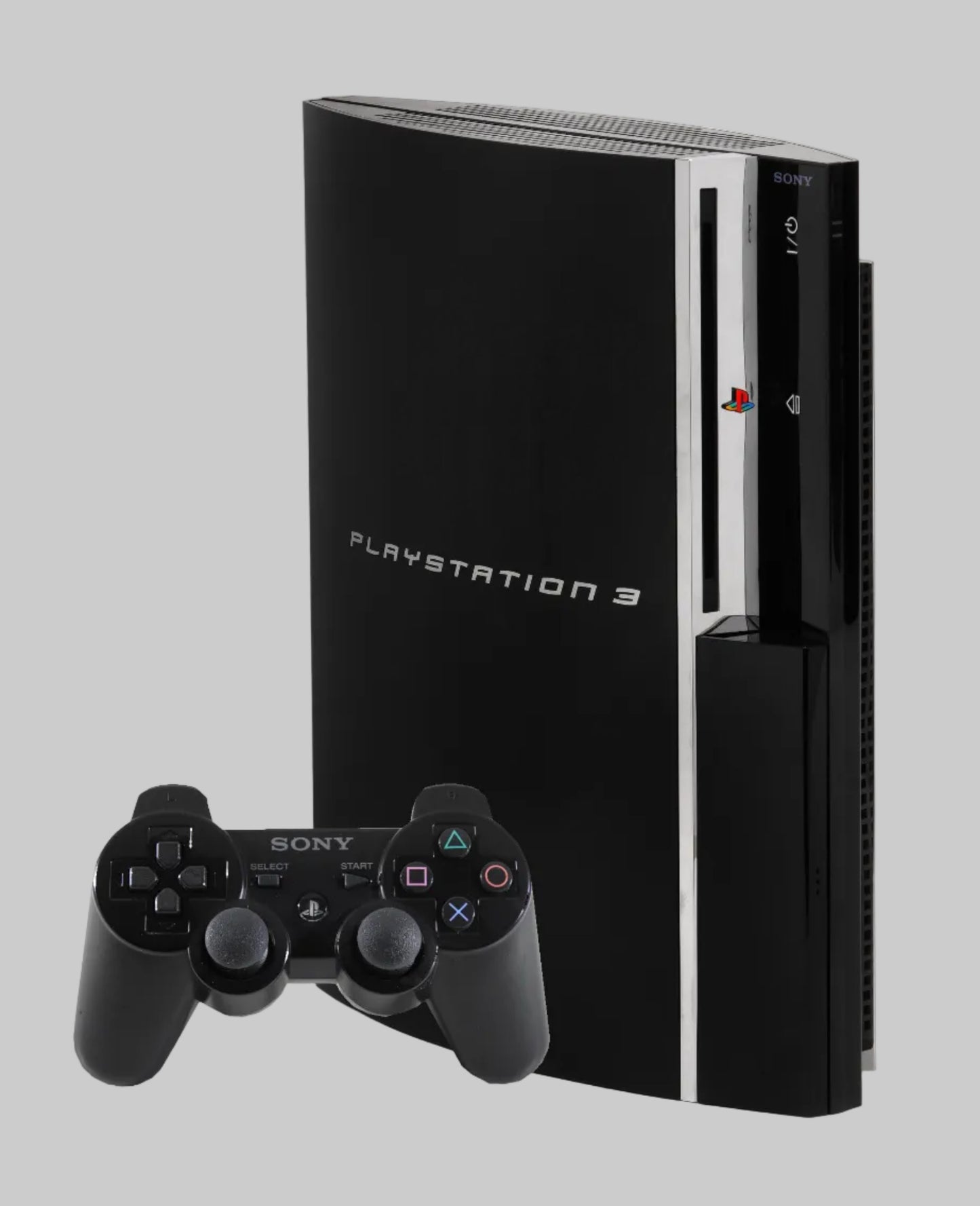 PlayStation 3 FAT Konsole mit Controller in schwarz