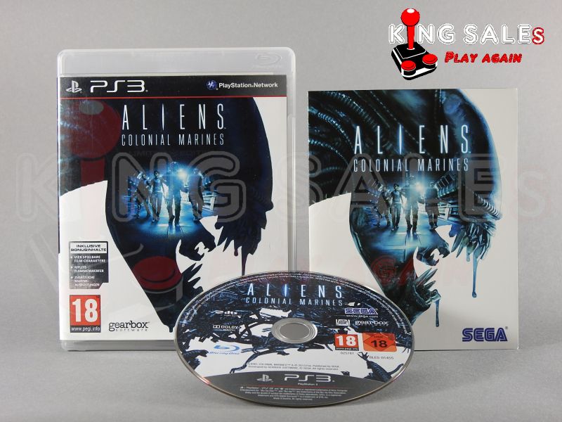 PlayStation 3 Videospiel Alien Colonial Marines Hülle mit Anleitung und Disc