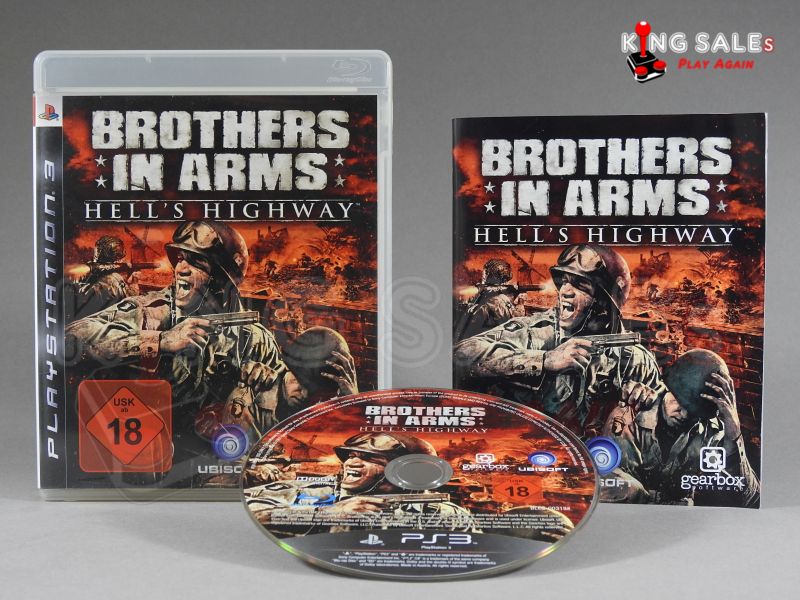 PlayStstaion 3 Videospiel Brothers in Arms Hells Highway Hülle mit Anleitung und Disc