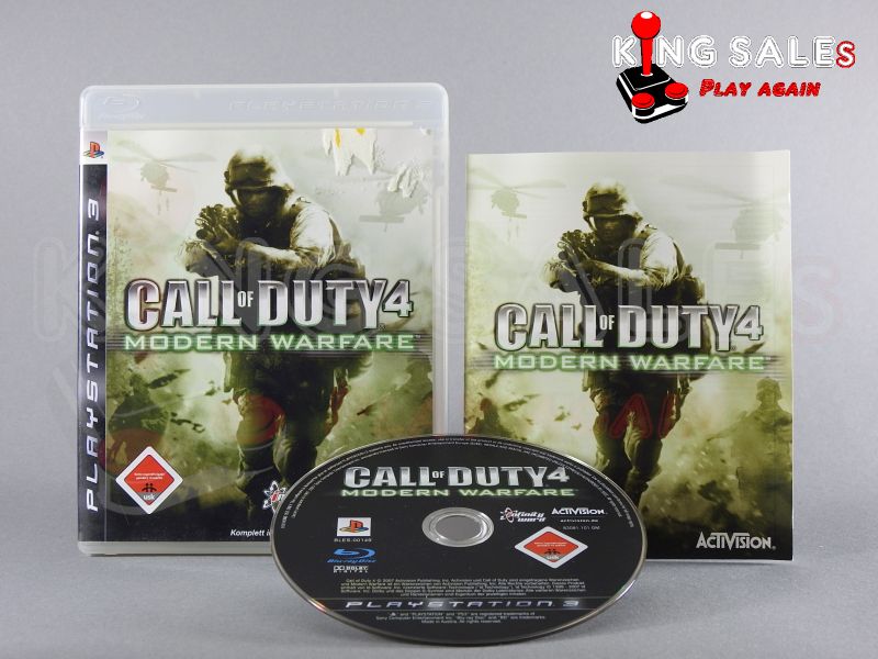 PlayStation 3 Videospiel Call of Duty 3 Modern Warfare Hülle mit Anleitung und Disc