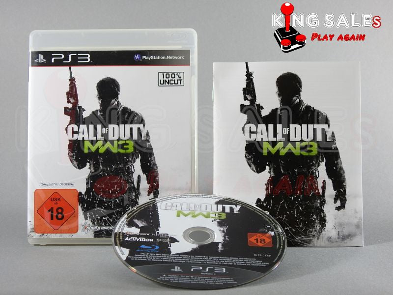 PlayStation 3 Videospiel Call of Duty Modern Warfare 3 Hülle mit Anleitung und Disc