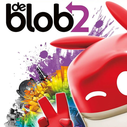 PlayStation Videospiel De Blob 2 Hülle mit Anleitung und Disc