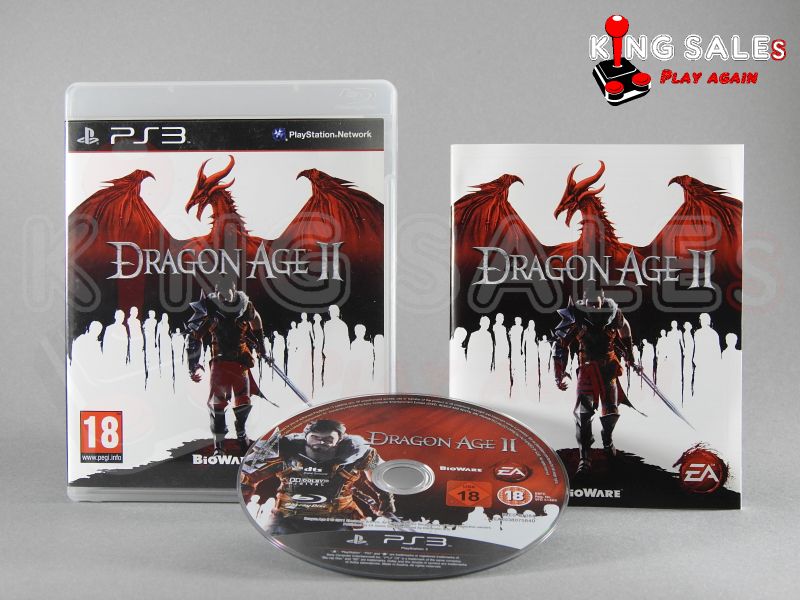 PlayStation Videospiel Dragon Age 2 Hülle mit Anleitung und Disc