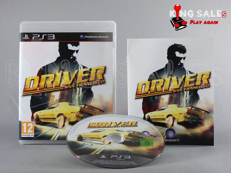 PlayStation Videospiel Driver San Francisco Hülle mit Anleitung und Disc