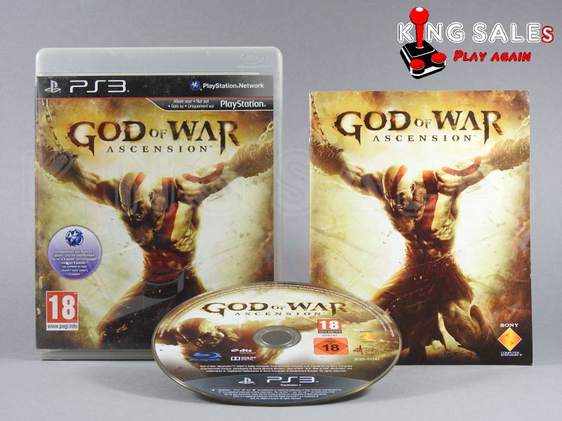 PlayStation 3 Videospiel God of War Ascension Hülle mit Anleitung und Disc