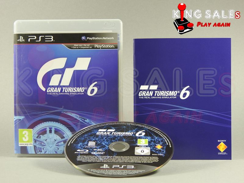 PlayStation Videospiel Gran Turismo 6 Hülle mit Anleitung und Disc