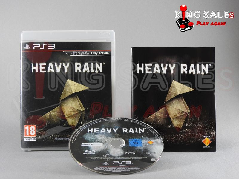 PlayStation 3 Videospiel Heavy Rain Hülle mit Anleitung und Disc