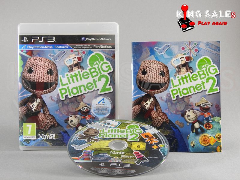 PlayStation 3 Videospiel Little Big Planet 2 Hülle mit Anleitung und Disc