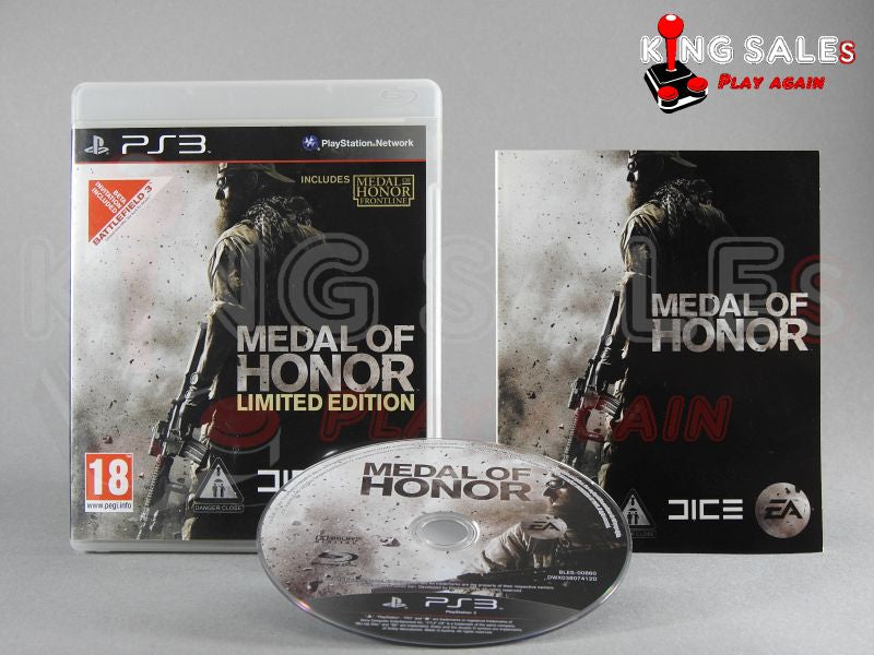 PlayStation 3 Videospiel Medal of Honor Limited Edition Hülle mit Anleitung und Disc