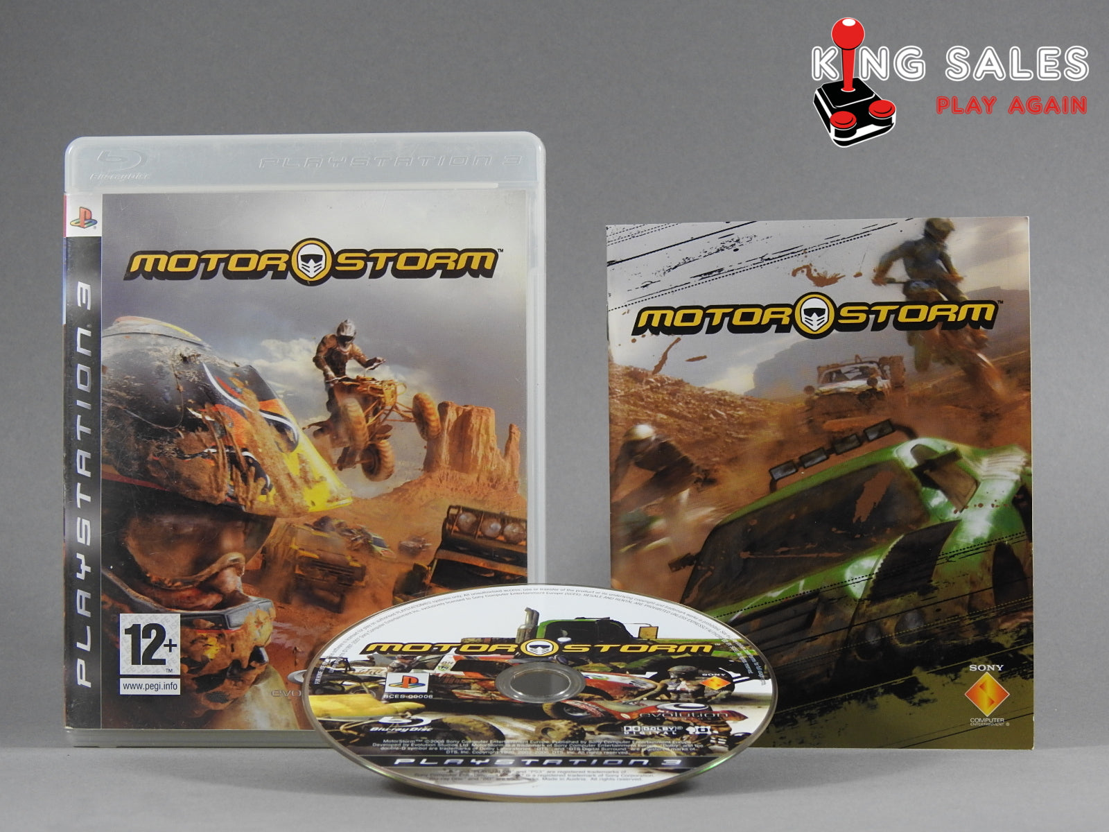 PlayStation 3 Videospiel Motor Storm Hülle mit Anleitung und Disc