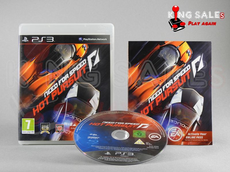 PlayStation 3 Videospiel Need for Speed Hot Pursuit Hülle mit Anleitung und Disc