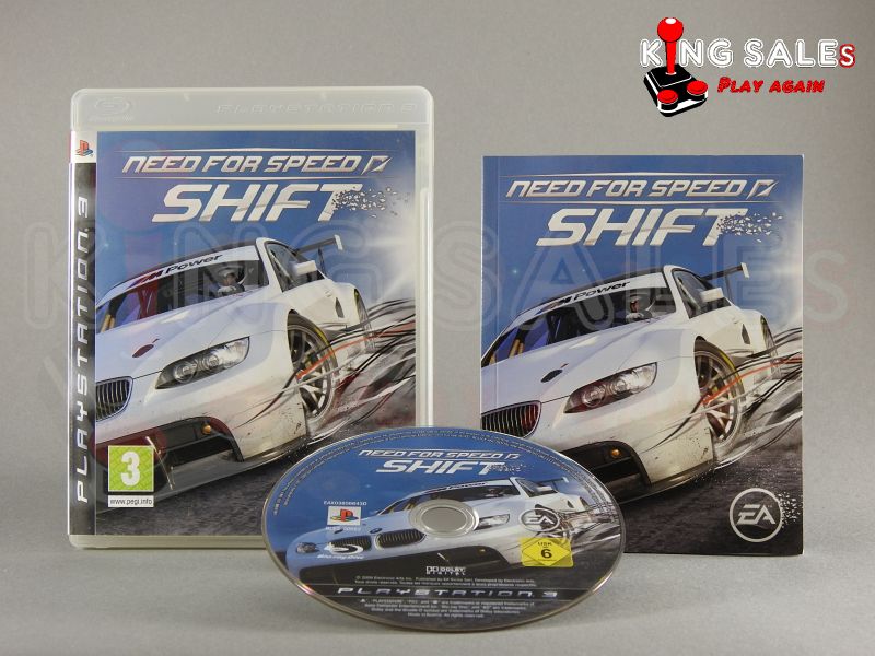 PlayStation 3 Videospiel Need for Speed Shift Hülle mit Anleitung und Disc