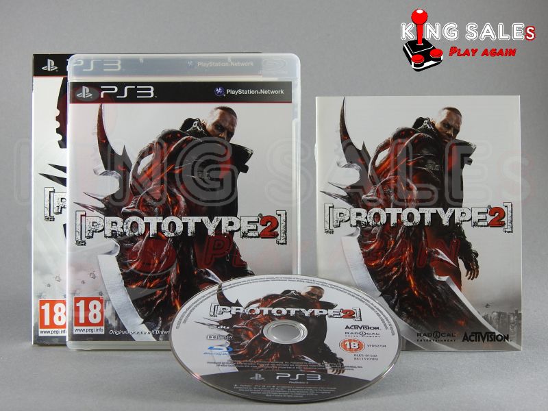 Sony PlaYstation 3 Videospiel Prototype 2 Hülle mit Anleitung und Disc