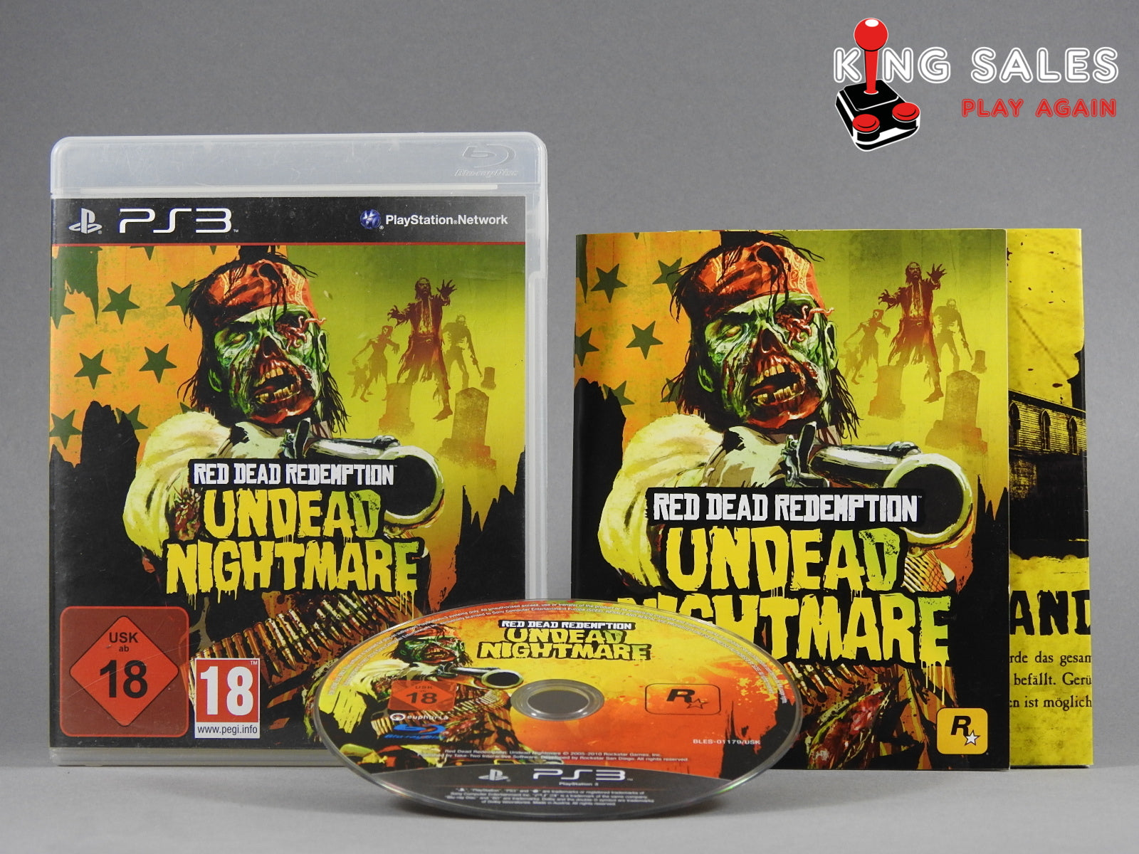 PlayStation 3 Videospiel Red DEad Redemption Undead Nightmare Hülle mit Anleitung und Disc