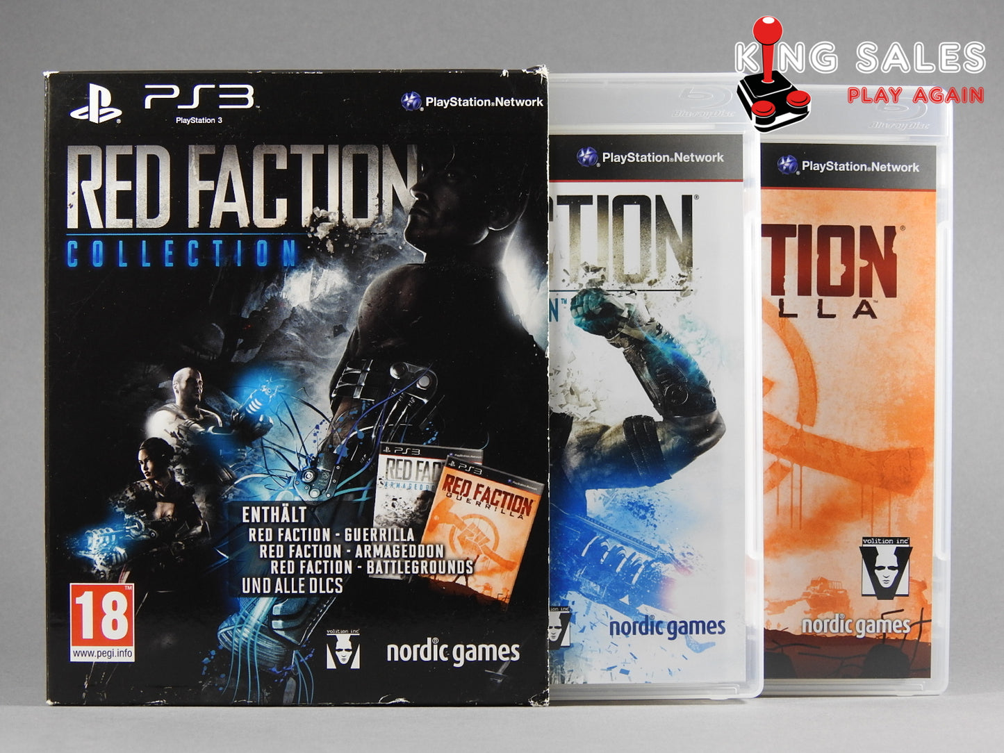 PlayStation 3 Videospiel Red Faction Collection Hülle mit Anleitung und Disc