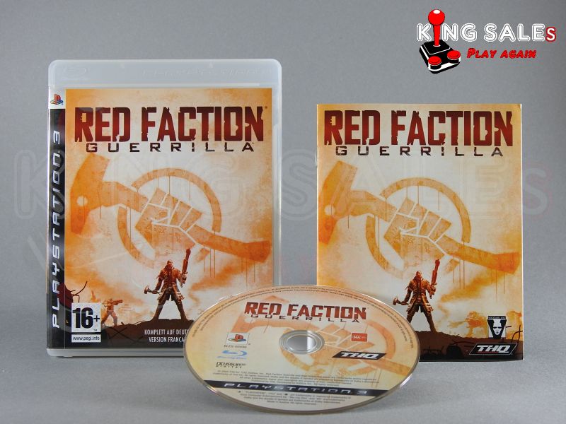 PlayStation 3 Videospiel Red Faction Guerrilla Hülle mit Anleitung und Disc