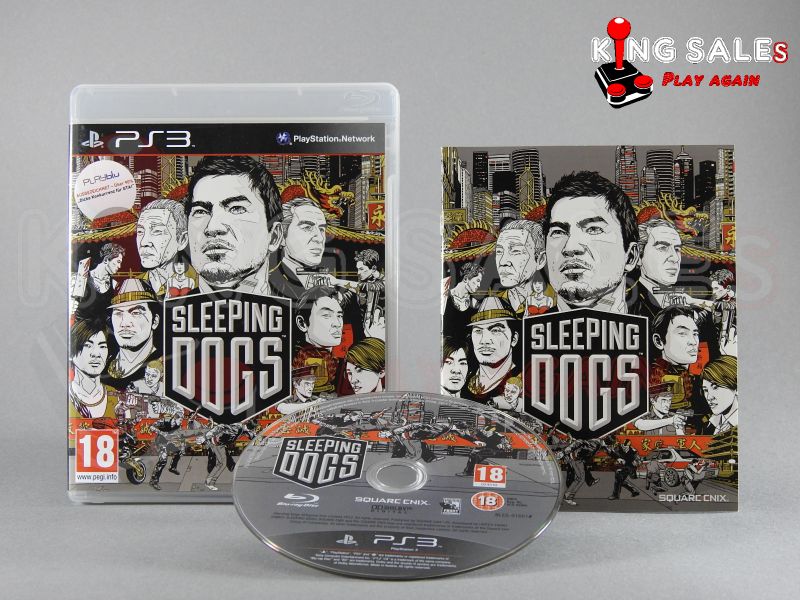 PlayStation 3 Videospiel Sleeping Dogs Hülle mit Anleitung und Disc