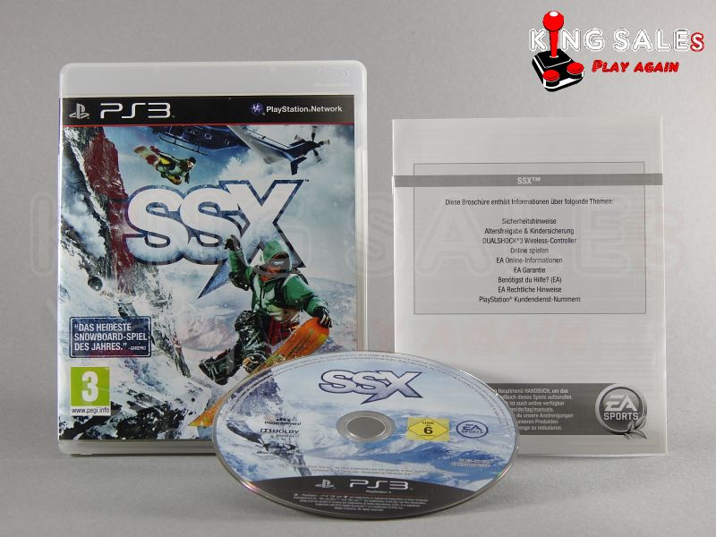 PlayStation 3 Videospiel SSX 
Hülle mit Anleitung und Disc