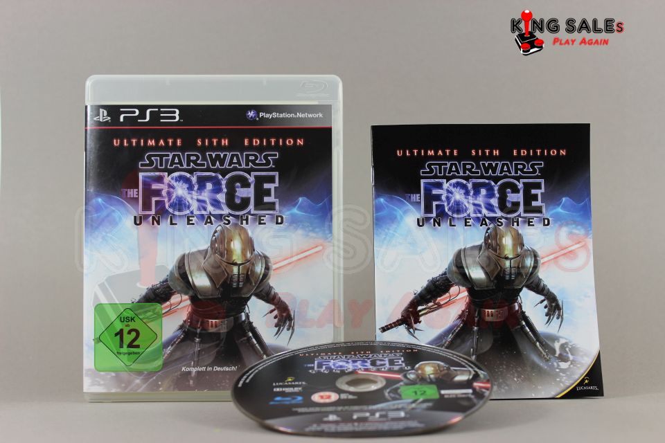 PlayStation 3 Videospiel Star Wars: The Force Unleashed - Ultimate Sith Edition
Hülle mit Anleitung und Disc