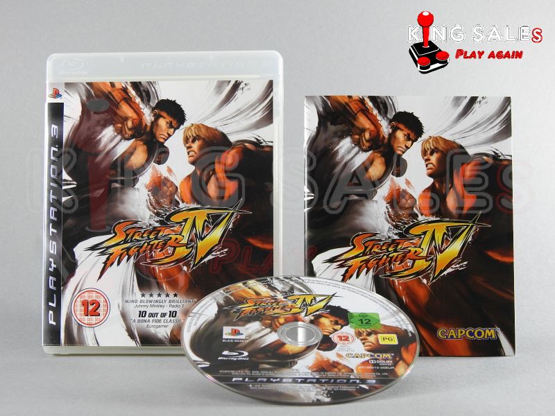 PlayStation 3 Videospiel Street Fighter IV Hülle mit Anleitung und Disc