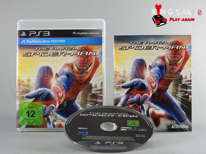 PlayStation 3 Videospiel The Amazing Spider-Man Hülle mit Anleitung und Disc