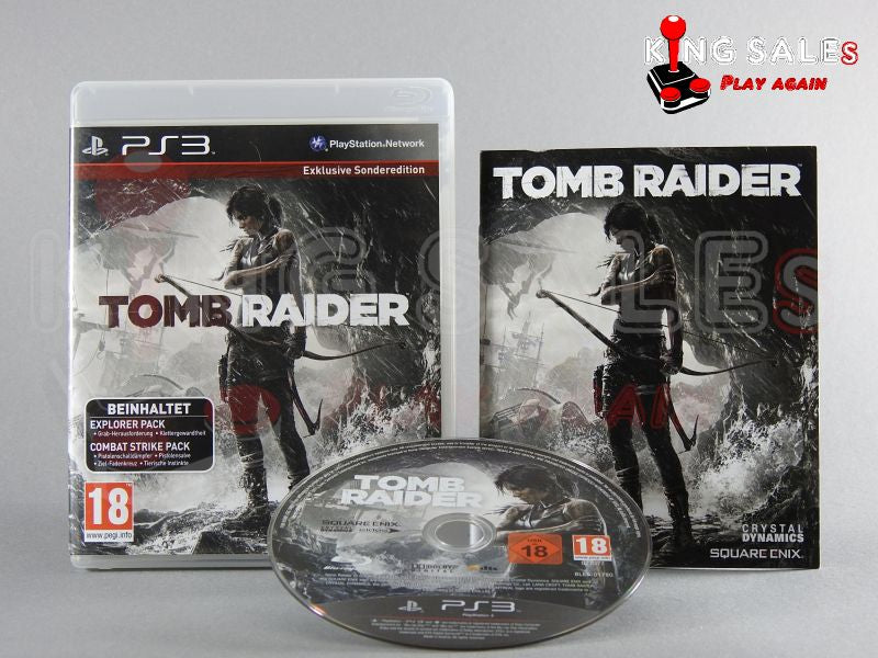 PlayStation 3 Videospiel Tomb Raider Hülle mit Anleitung und Disc