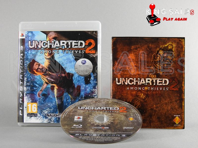 PlayStation 3 Videospiel Uncharted 2 Among Thieves Hülle mit Anleitung und Disc