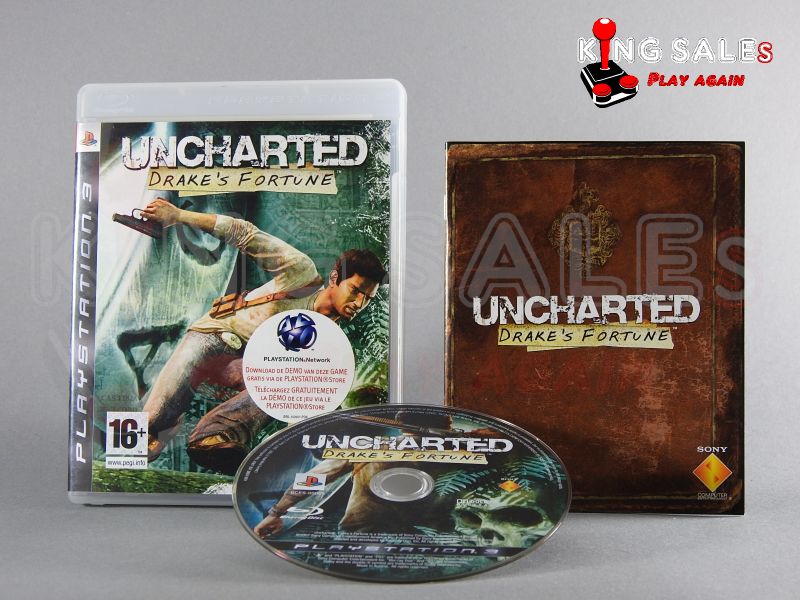 PlayStation 3 Videospiel Uncharted Drakes Fortune Hülle mit Anleitung und Disc