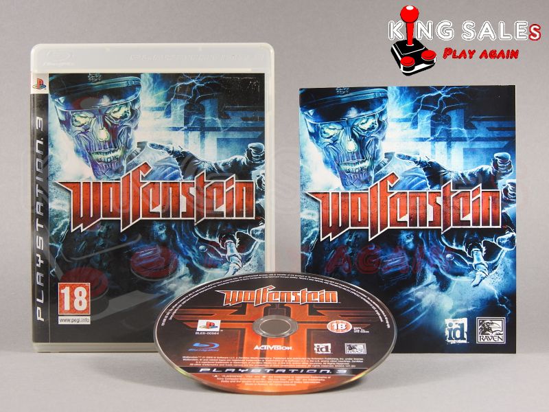 PlayStation 3 Videospiel Wolfenstein Hülle mit Anleitung und Disc