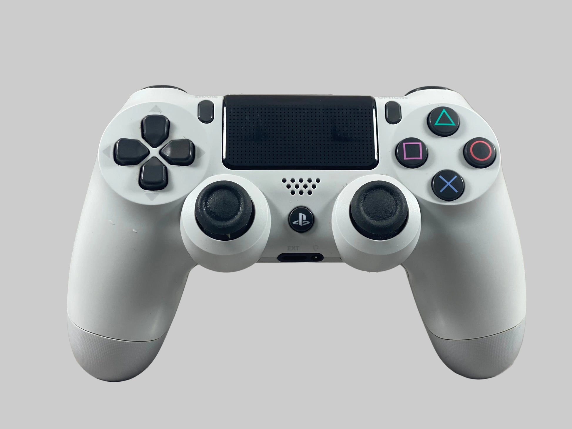 PlayStation 4 Controller von vorne in weiss